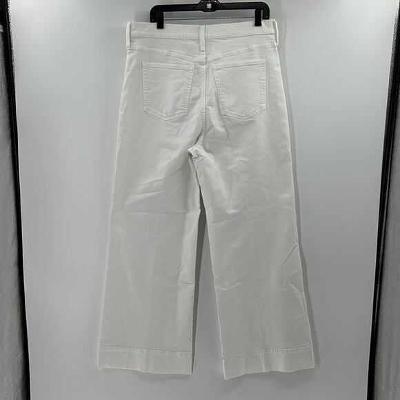 J. Crew Women's Wide Leg Trouser Jeans - White - 32 - New with tags Flawed - Picture 10 of 10